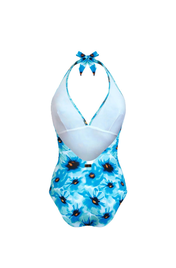 VILEBREQUIN Women Halter One-Piece Swimsuit Poppies