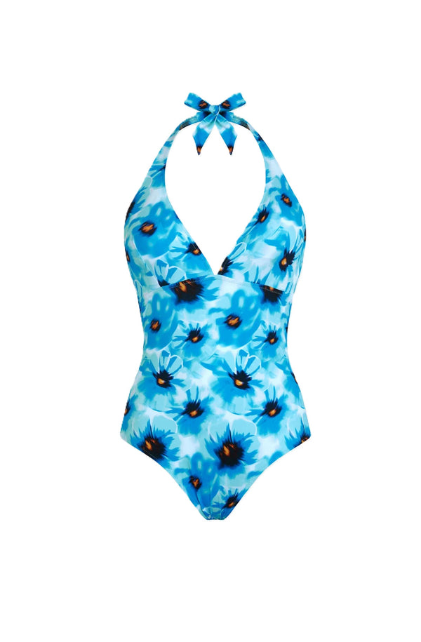VILEBREQUIN Women Halter One-Piece Swimsuit Poppies