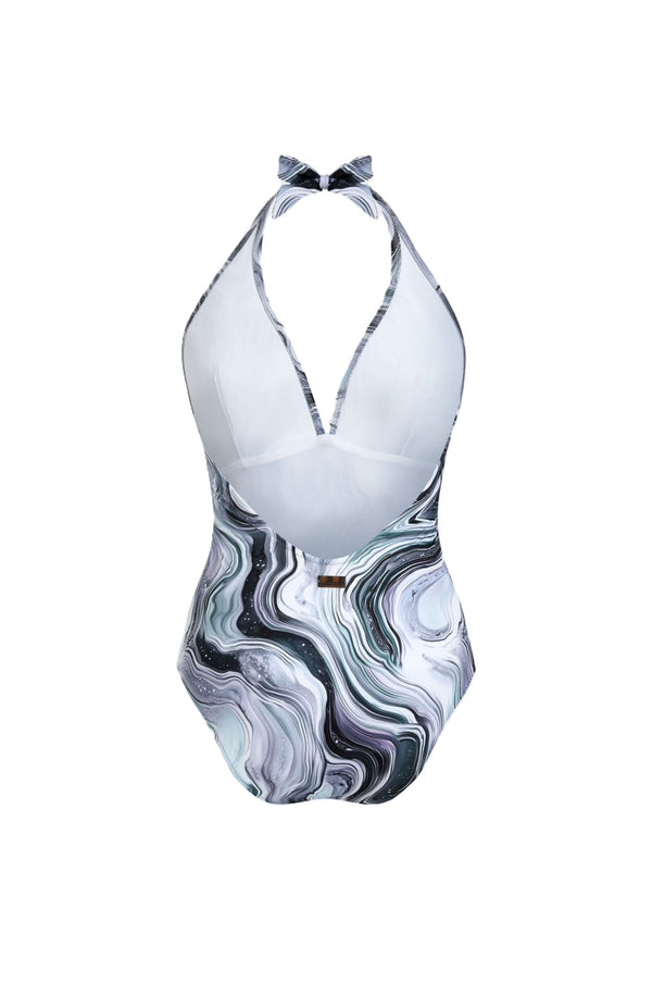 VILEBREQUIN Women Halter One-piece Swimsuit Marble