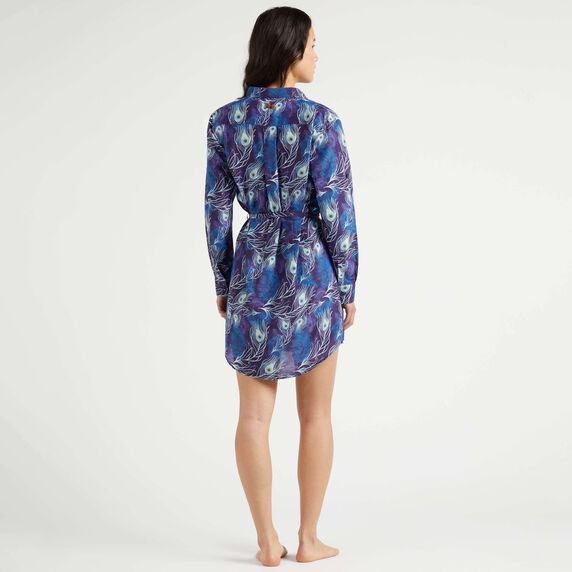 VILEBREQUIN Women Cotton Voile and Shirt Dress Eyes of the Wind
