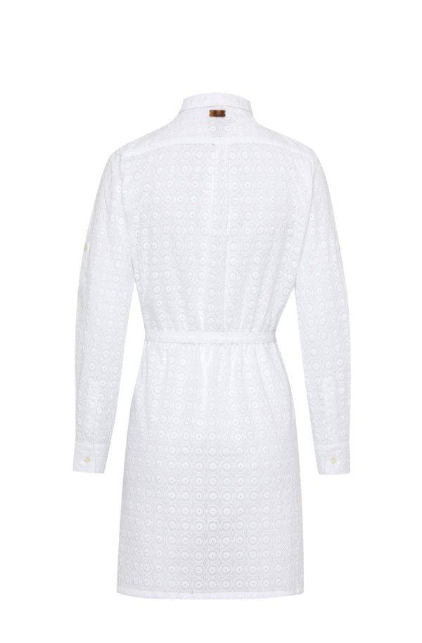VILEBREQUIN Women Cotton Shirt Dress Broderie Angaise