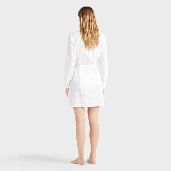 VILEBREQUIN Women Cotton Shirt Dress Broderie Angaise
