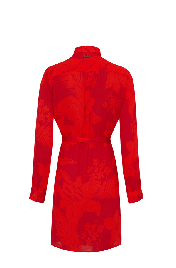VILEBREQUIN Women Viscose Shirt Dress Flower Power