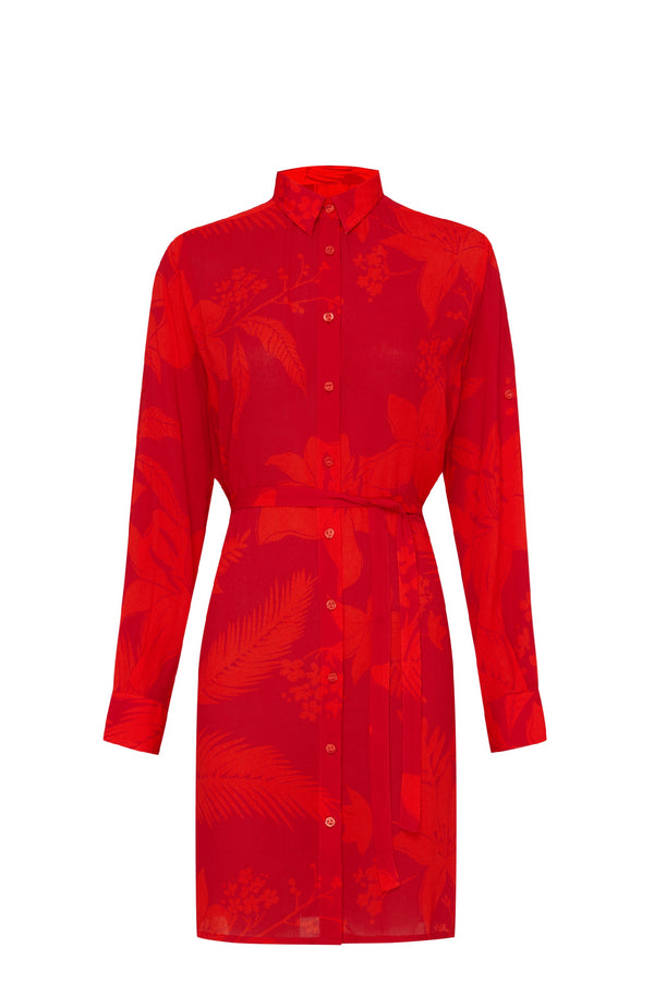 VILEBREQUIN Women Viscose Shirt Dress Flower Power
