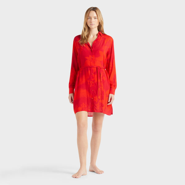 VILEBREQUIN Women Viscose Shirt Dress Flower Power