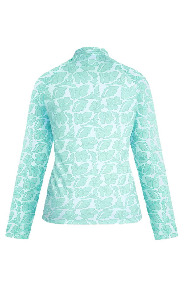 VILEBREQUIN Women Zipped Long Sleeves Rashguard Seashells