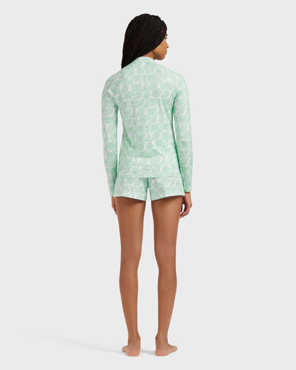 VILEBREQUIN Women Zipped Long Sleeves Rashguard Seashells