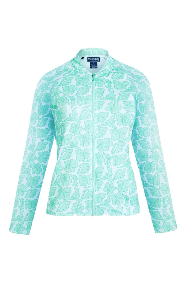 VILEBREQUIN Women Zipped Long Sleeves Rashguard Seashells