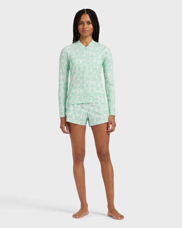 VILEBREQUIN Women Zipped Long Sleeves Rashguard Seashells