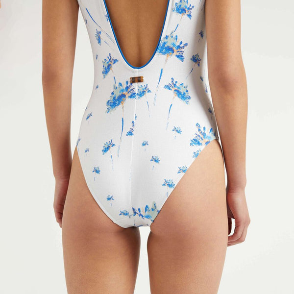 VILEBREQUIN Women Lace Up One-Piece Swimsuit Herbier