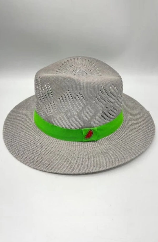 R by RALU Unisex Natural Straw Fedora Hat