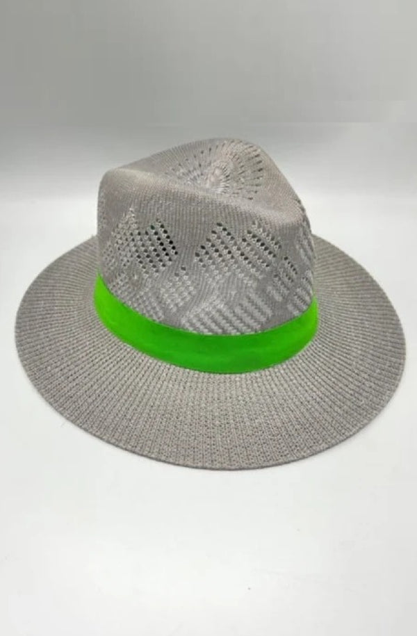 R by RALU Unisex Natural Straw Fedora Hat