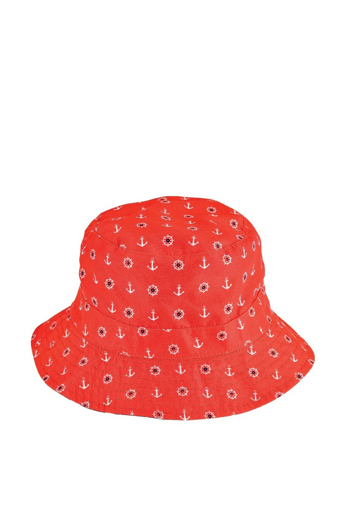 SAN DIEGO HAT Kids Reversible Bucket Hat - Stars / Anchor
