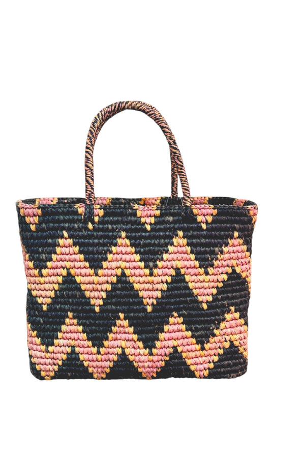 RONNEL Women Toquilla Straw Black Bag