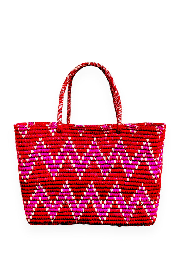 RONNEL Women Toquilla Straw Red Bag