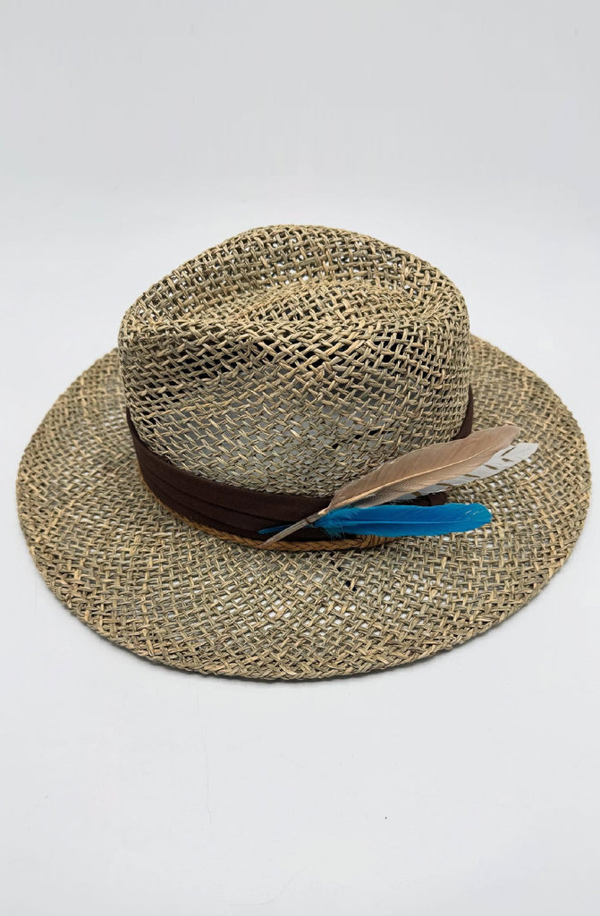 R by RALU Unisex Natural Straw Hat