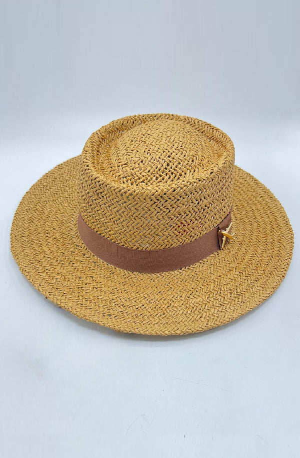 R by RALU Women Natural Straw Hats- No chain
