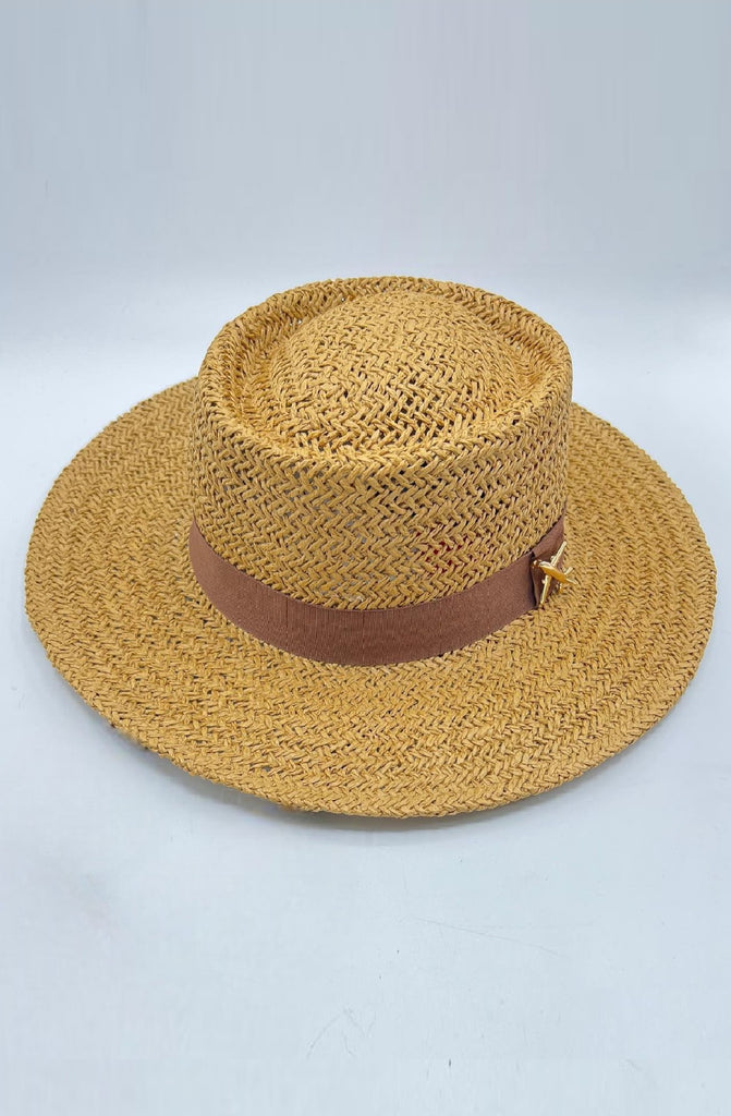R by RALU Women Natural Straw Hats- No chain