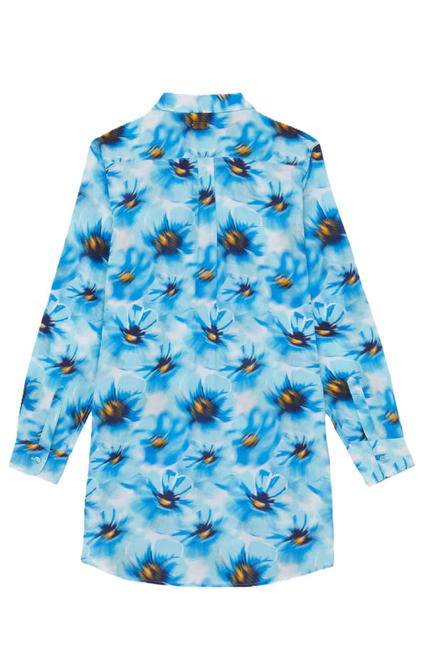 VILEBREQUIN  Women Cotton Voile Shirt Dress Poppies