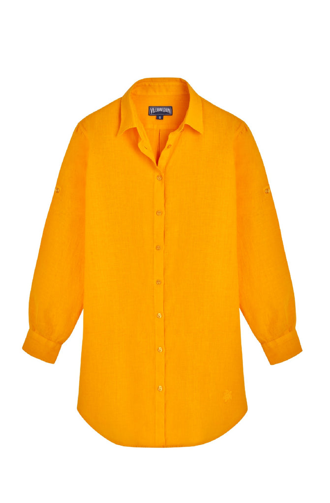 VILEBREQUIN Women Linen Shirt Dress Solid