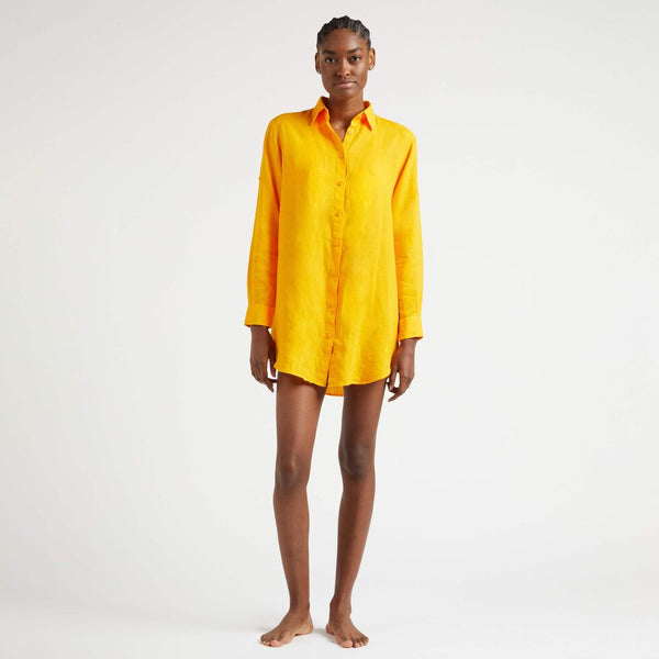 VILEBREQUIN Women Linen Shirt Dress Solid