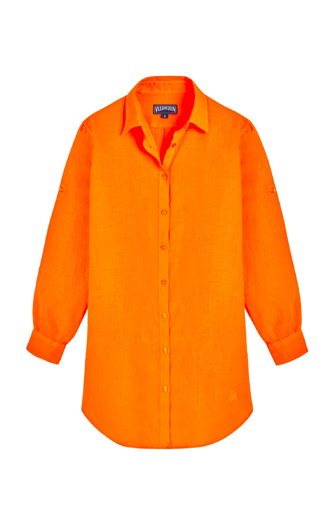 VILEBREQUIN Women Linen Shirt Dress Solid