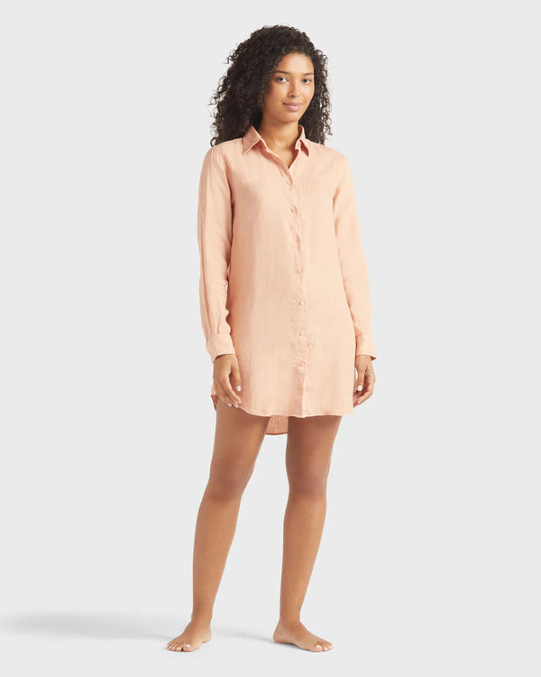 VILEBREQUIN Women Linen Shirt Dress Solid