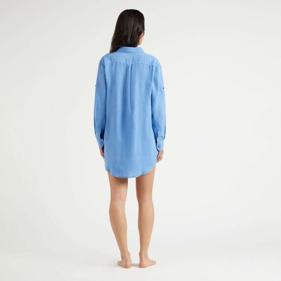 VILEBREQUIN Women Linen Shirt Dress Solid