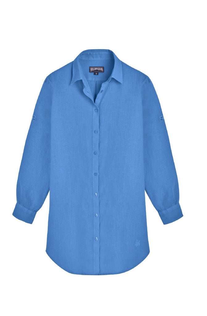 VILEBREQUIN Women Linen Shirt Dress Solid