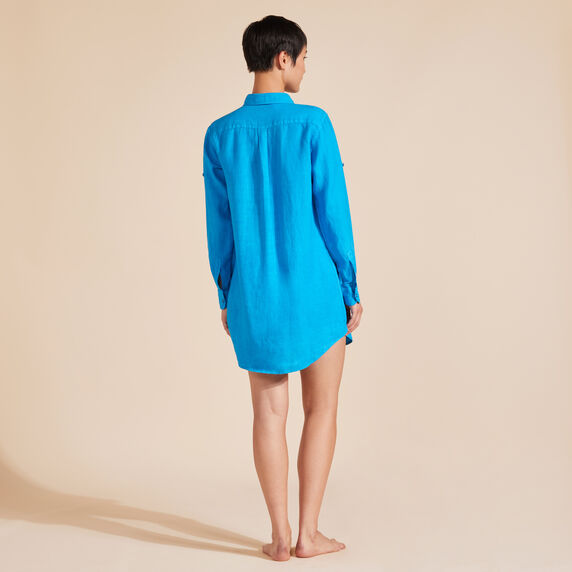 VILEBREQUIN Women Linen Shirt Dress Solid