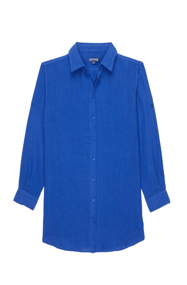 VILEBREQUIN Women Linen Shirt Dress Solid