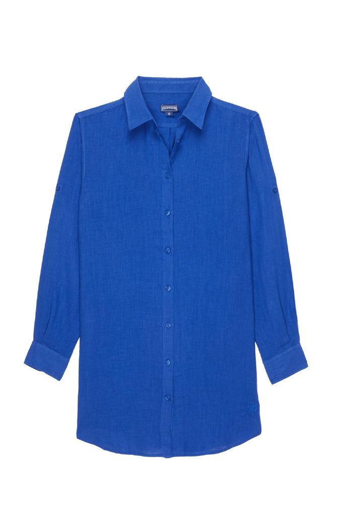 VILEBREQUIN Women Linen Shirt Dress Solid