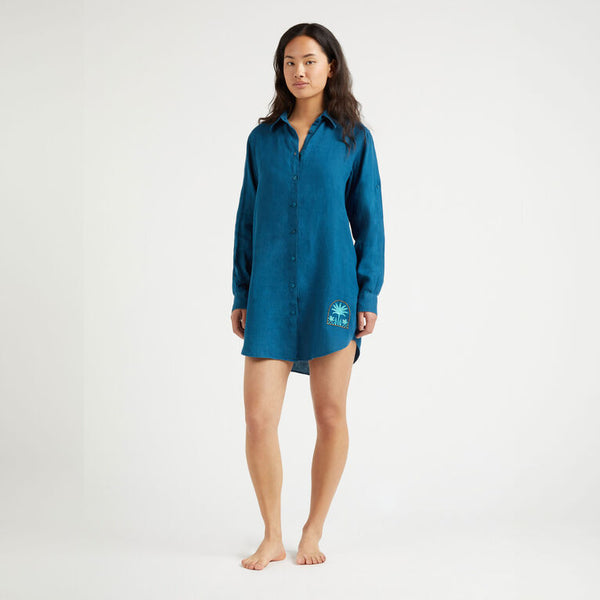 VILEBREQUIN Women Linen Dress Shirt - Vilebrequin x Abu Dhabi