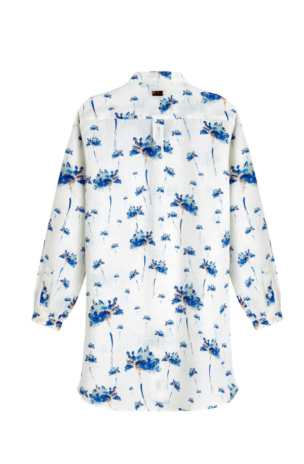 VILEBREQUIN Women Linen Shirt Dress Herbier