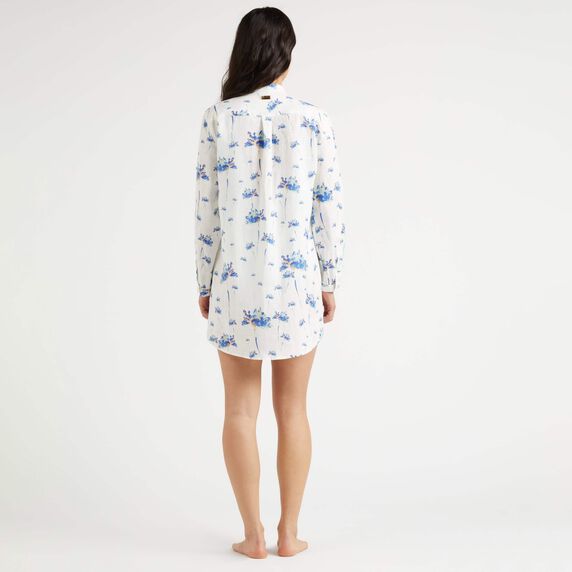 VILEBREQUIN Women Linen Shirt Dress Herbier