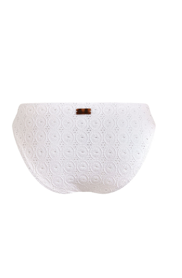 VILEBREQUIN Women Midi Brief Bikini Bottom Broderie Anglaise