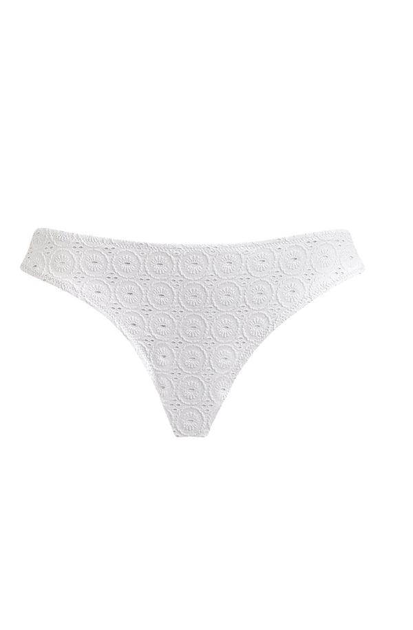 VILEBREQUIN Women Midi Brief Bikini Bottom Broderie Anglaise
