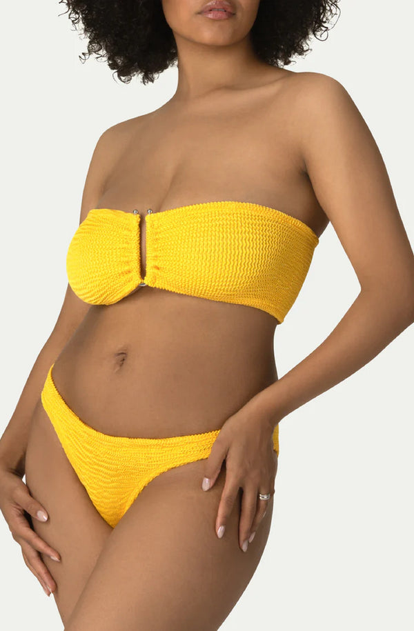 PARAMIDONNA Women Frida Banana Bandeau Bikini