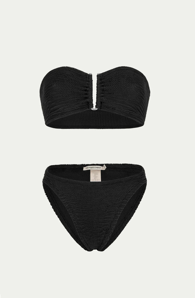 PARAMIDONNA Women Frida Black Bandeau Bikini