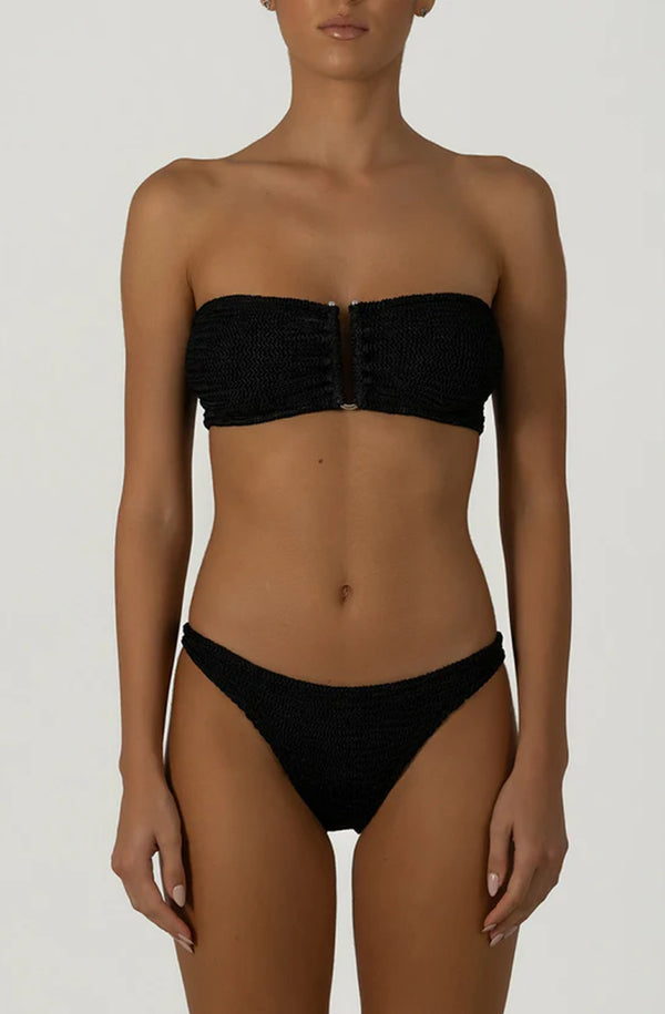 PARAMIDONNA Women Frida Black Bandeau Bikini