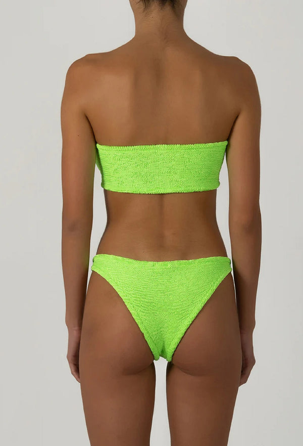 PARAMIDONNA Women Frida Lime Bandeau Bikini