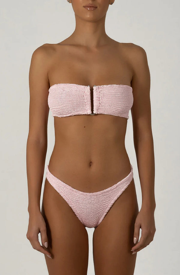 PARAMIDONNA Women Frida Pink Cake Bandeau Bikini