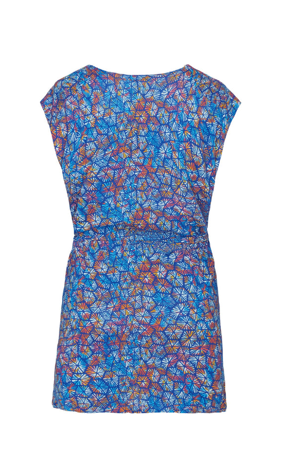 VILEBREQUIN Women V Neckline Linen Dress Carapaces Multicolored