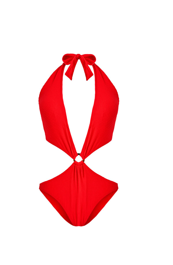 VILEBREQUIN Women Trikini One-Piece Swimsuit Jacquard Vichy