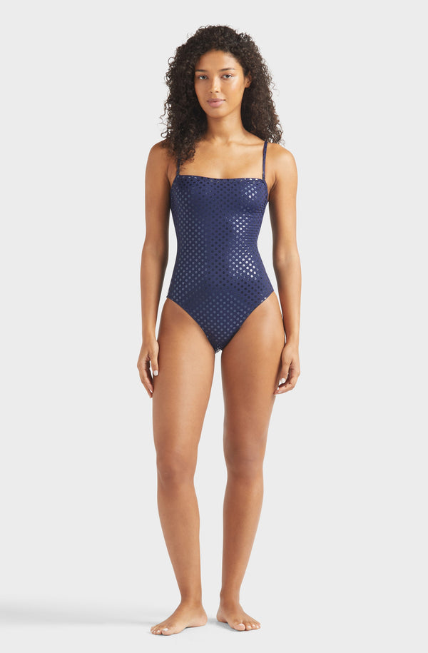 VILEBREQUIN Women Bustier One-Piece Swimsuit Relief Sparkling