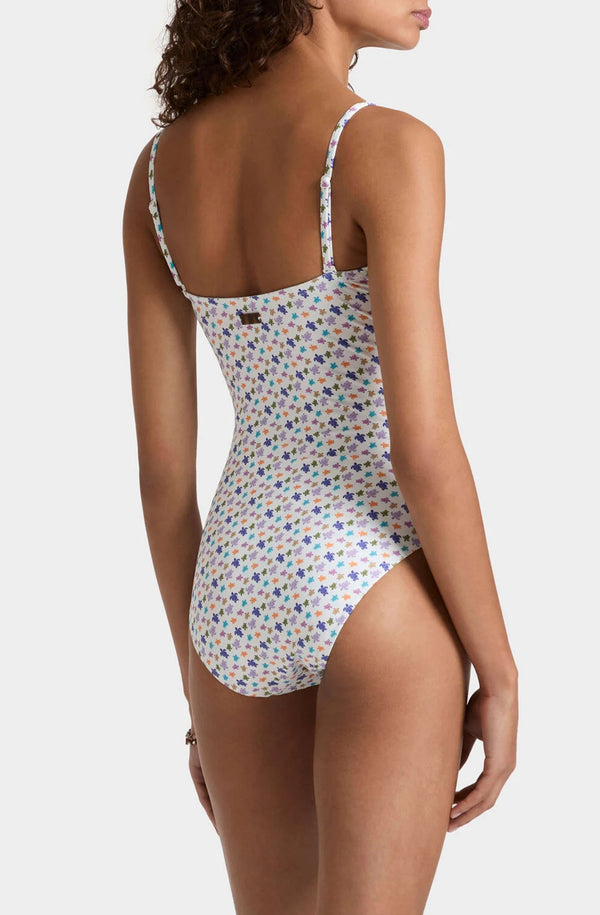 VILEBREQUIN Women Bustier One-piece Swimsuit Micro Ronde des Tortues