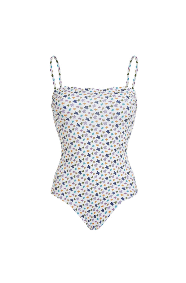 VILEBREQUIN Women Bustier One-piece Swimsuit Micro Ronde des Tortues