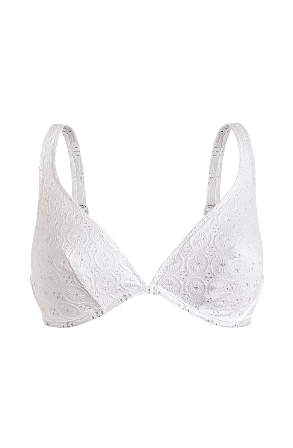 VILEBREQUIN Women Underwire Bikini Top Broderie Anglaise