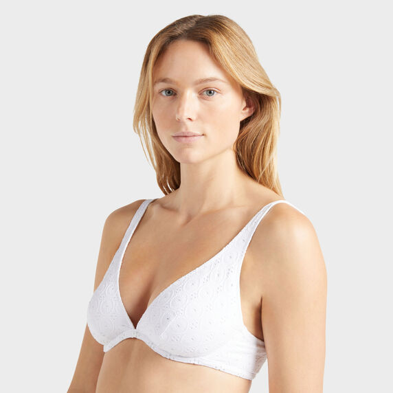 VILEBREQUIN Women Underwire Bikini Top Broderie Anglaise