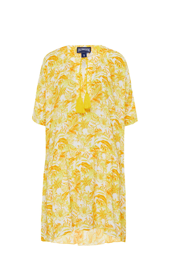 VILEBREQUIN Women Viscose Fluid Dress Tahiti Flowers